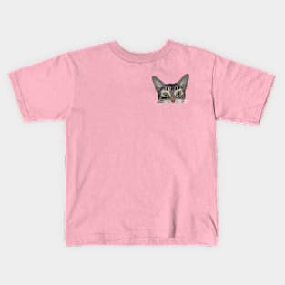 Tabby Cat Eyes Kids T-Shirt